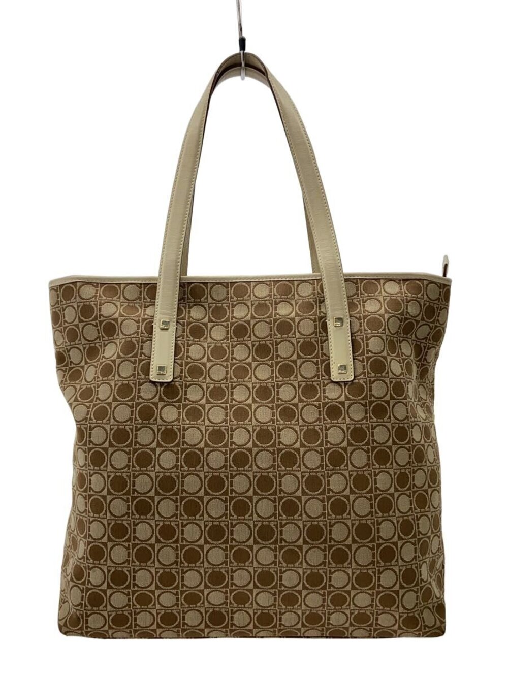 Salvatore Ferragamo Tote Bag Canvas Black All over
